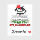 おもしろいクリスマスのサメかわいいクラシック シール (シート)