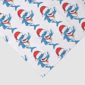 おもしろいクリスマスのサメイラストレーション 薄葉紙 (詳細)