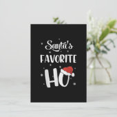 おもしろいクリスマスのサンタホお気に入りのクリスマス 招待状 (スタンド正面)