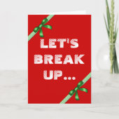 おもしろいクリスマスのジンジャーブレッドのクッキーのジョーク シーズンカード (正面)