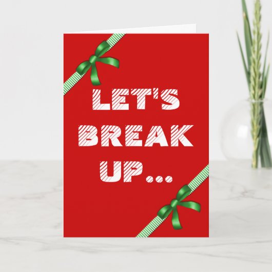 おもしろいクリスマスのジンジャーブレッドのクッキーのジョーク シーズンカード (正面)