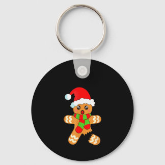おもしろいクリスマスのジンジャーブレッドマンCookie Oh Snap  キーホルダー