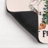 おもしろいクリスマスのスケルトン – 死んだがフェスティバル マウスパッド (コーナー)