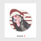 おもしろいクリスマスのチ赤と白キンストライプ シール (シート)