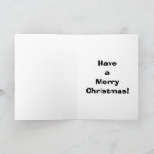 おもしろいクリスマスのトナカイのゲームユーモアのカード シーズンカード (内部)