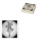 おもしろいクリスマスのトナカイ ラバースタンプ (押印)