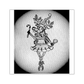 おもしろいクリスマスのトナカイ ラバースタンプ (インプリント)