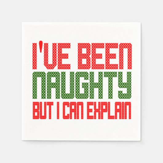 おもしろいクリスマスのナプキンスよいけな スタンダードカクテルナプキン (正面)