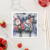 おもしろいクリスマスのナプキンズ スタンダードカクテルナプキン (インサイチュ)