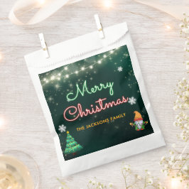 おもしろいクリスマスのネオン記号パーティー フェイバーバッグ