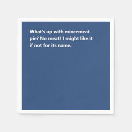 おもしろいクリスマスのパイはっきりした詩 スタンダードカクテルナプキン