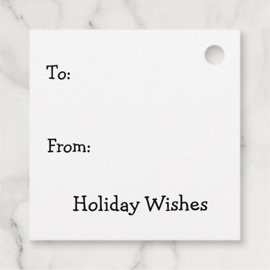 おもしろいクリスマスのプレゼントラベル フェイバータグ (裏面)