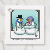 おもしろいクリスマスのプレゼントラベル フェイバータグ (正面)