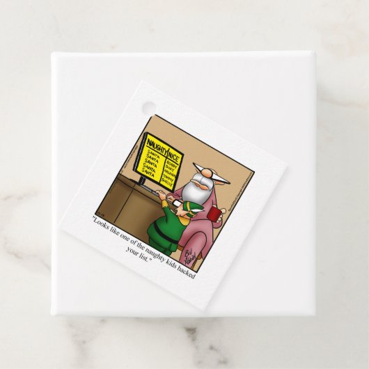 おもしろいクリスマスのプレゼントラベル フェイバータグ (インサイチュ)