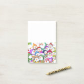 おもしろいクリスマスのポスト®ノート幸せな雪だるまパーティー ポストイット (デスク上)