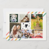 おもしろいクリスマスの一体感フォトコラージュ シーズンカード (裏面)