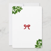 おもしろいクリスマスの乳母指の赤ちゃん 招待状 (裏面)