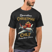おもしろいクリスマスの子おもしろい家族の試合の操作 Tシャツ (正面)