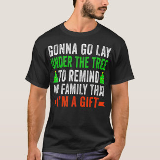 おもしろいクリスマスの子供クリスマスツリー女性男性 Tシャツ