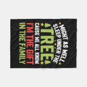 おもしろいクリスマスの子供メンズクリスマスパジャマ女性 フリースブランケット (正面(横))