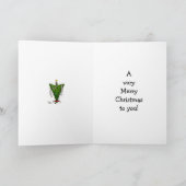 おもしろいクリスマスの挨拶状 シーズンカード (内部)