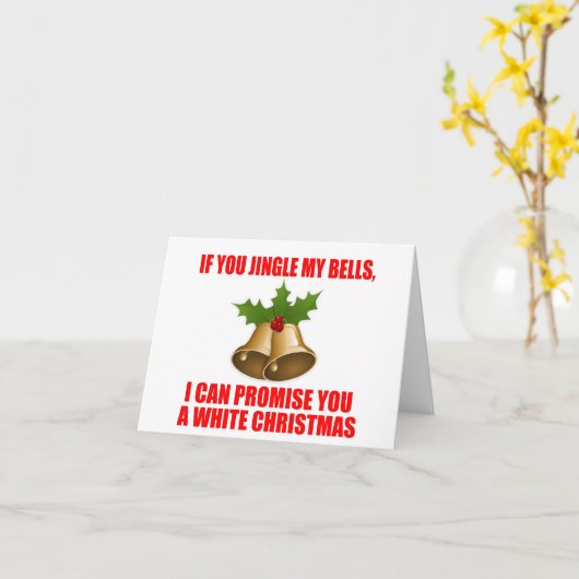 おもしろいクリスマスの明細行の選択 カード (黄色い花)