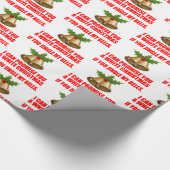 おもしろいクリスマスの明細行の選択 ラッピングペーパー (コーナー)