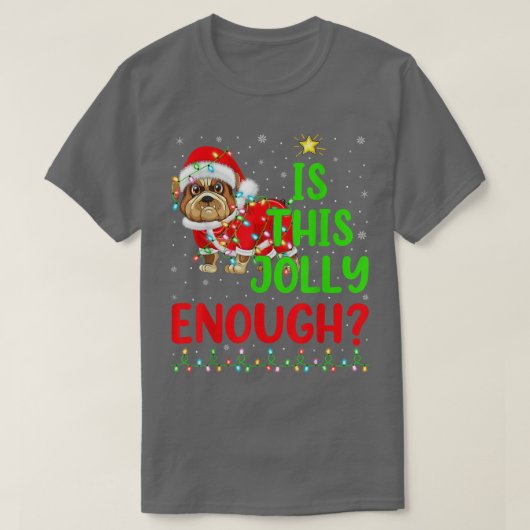 おもしろいクリスマスの木はすてきもういい Tシャツ (デザイン正面)