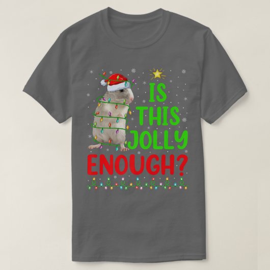 おもしろいクリスマスの木は十分なデグすてきクリスマ Tシャツ (デザイン正面)