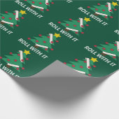 おもしろいクリスマスの木 ラッピングペーパー (角)