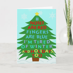 おもしろいクリスマスの詩 シーズンカード