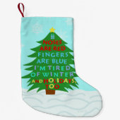 おもしろいクリスマスの詩 スモールクリスマスストッキング (正面)