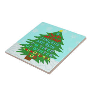 おもしろいクリスマスの詩 タイル