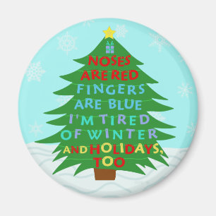 おもしろいクリスマスの詩 マグネット