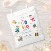 おもしろいクリスマスの赤ちゃんシャワー フェイバーバッグ (クリップ留めされた状態)