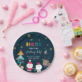 おもしろいクリスマスの赤ちゃんシャワー ペーパープレート (パーティー)