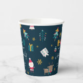 おもしろいクリスマスの赤ちゃんシャワー 紙コップ (左)