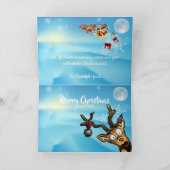 おもしろいクリスマスの遅い口実 シーズンカード (内部)