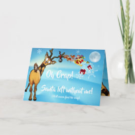 おもしろいクリスマスの遅い口実 シーズンカード