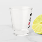 おもしろいクリスマスの飾り付きワードアート ショットグラス (左)