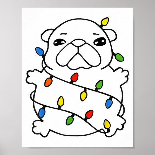 おもしろいクリスマスのBbleミーム 私はBbleです お腹を洗ってください ポスター (正面)