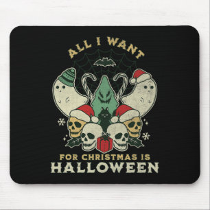 おもしろいクリスマスはハロウィーン不気味Xma マウスパッド