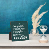 おもしろいクリスマスは仲間か？ フォトプラーク (インサイチュ)