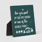 おもしろいクリスマスは仲間か? フォトプラーク (正面)