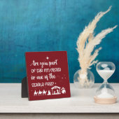 おもしろいクリスマスは仲間か？ フォトプラーク (インサイチュ)