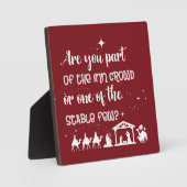 おもしろいクリスマスは仲間か？ フォトプラーク (正面)