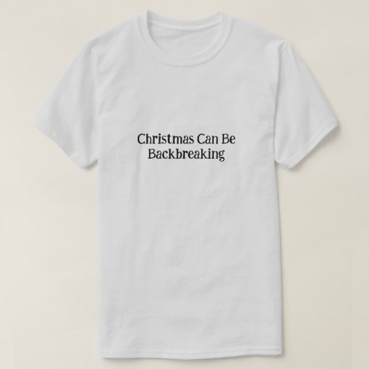 おもしろいクリスマスは背格好いい Tシャツ (デザイン正面)