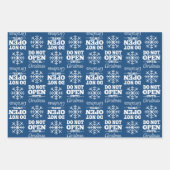 -おもしろいクリスマスまで開かない ラッピングペーパーシート (正面)