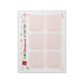 おもしろいクリスマスアクティビティチェックリストメモ帳 ノートパッド (回転)