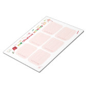 おもしろいクリスマスアクティビティチェックリストメモ帳 ノートパッド (アングル)